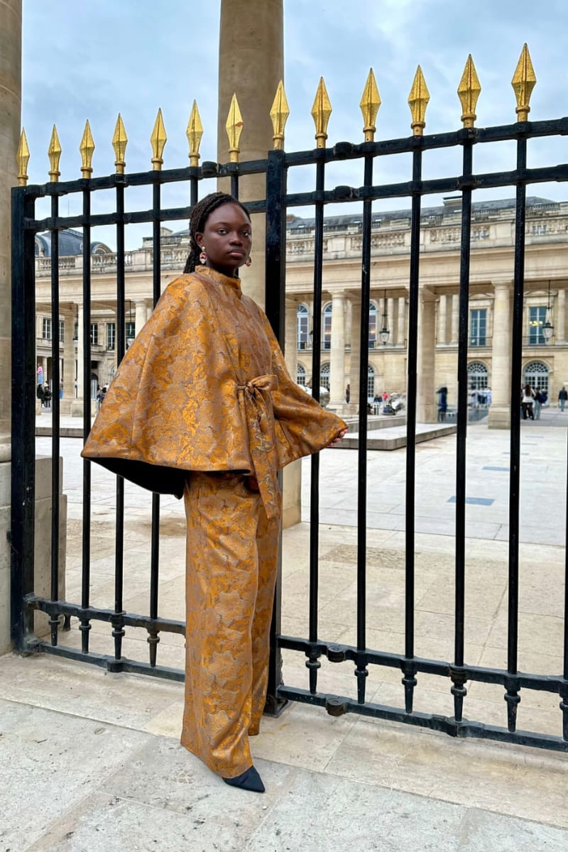 ENSEMBLE CAPE ELEGANCE JAUNE