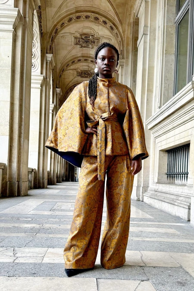 ENSEMBLE CAPE ELEGANCE JAUNE