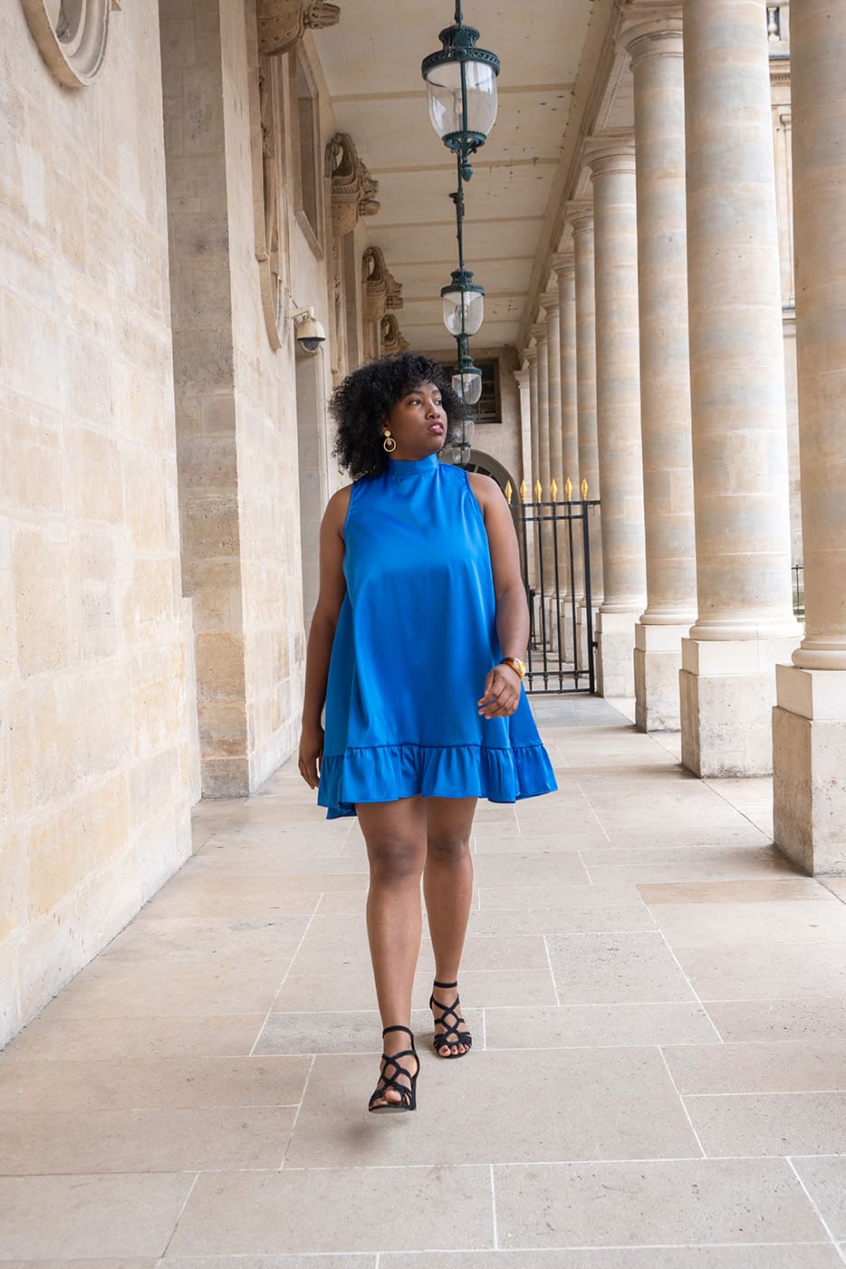 ROBE BLEUE MANGUITA