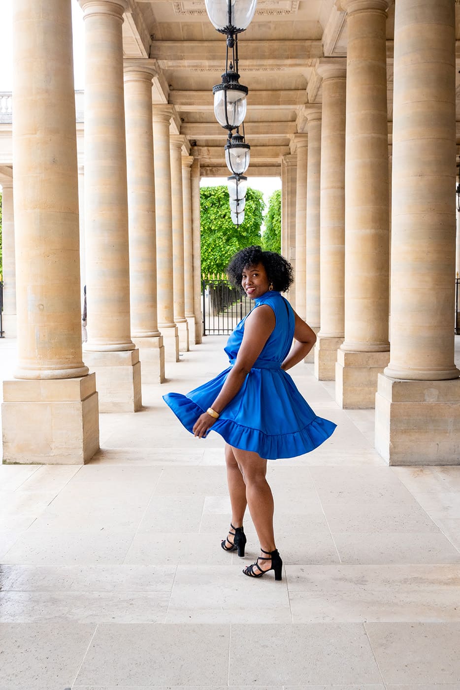 ROBE BLEUE MANGUITA