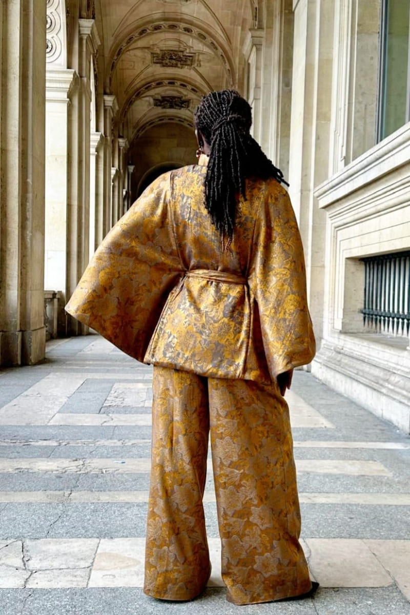 ENSEMBLE CAPE ELEGANCE JAUNE