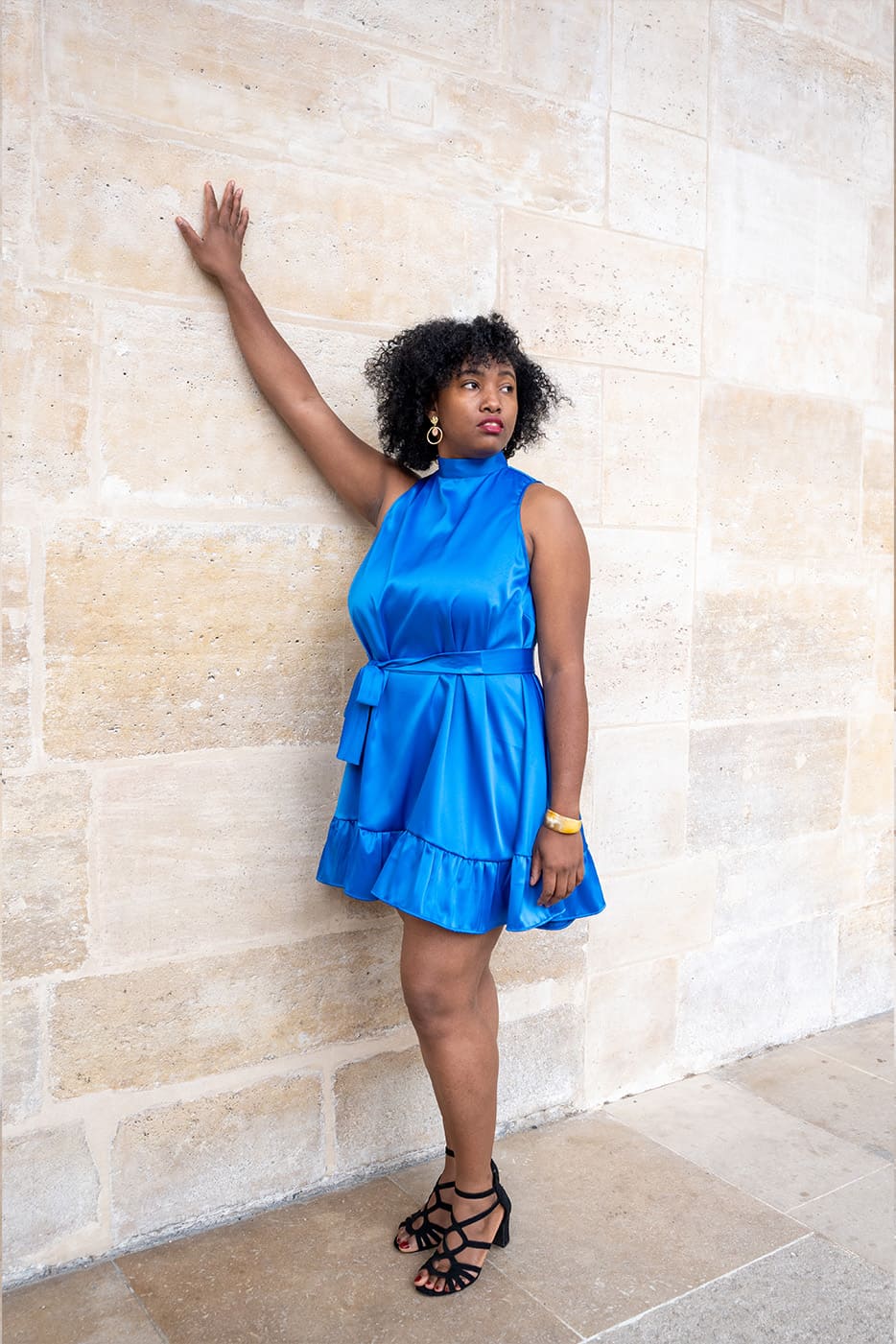 ROBE BLEUE MANGUITA
